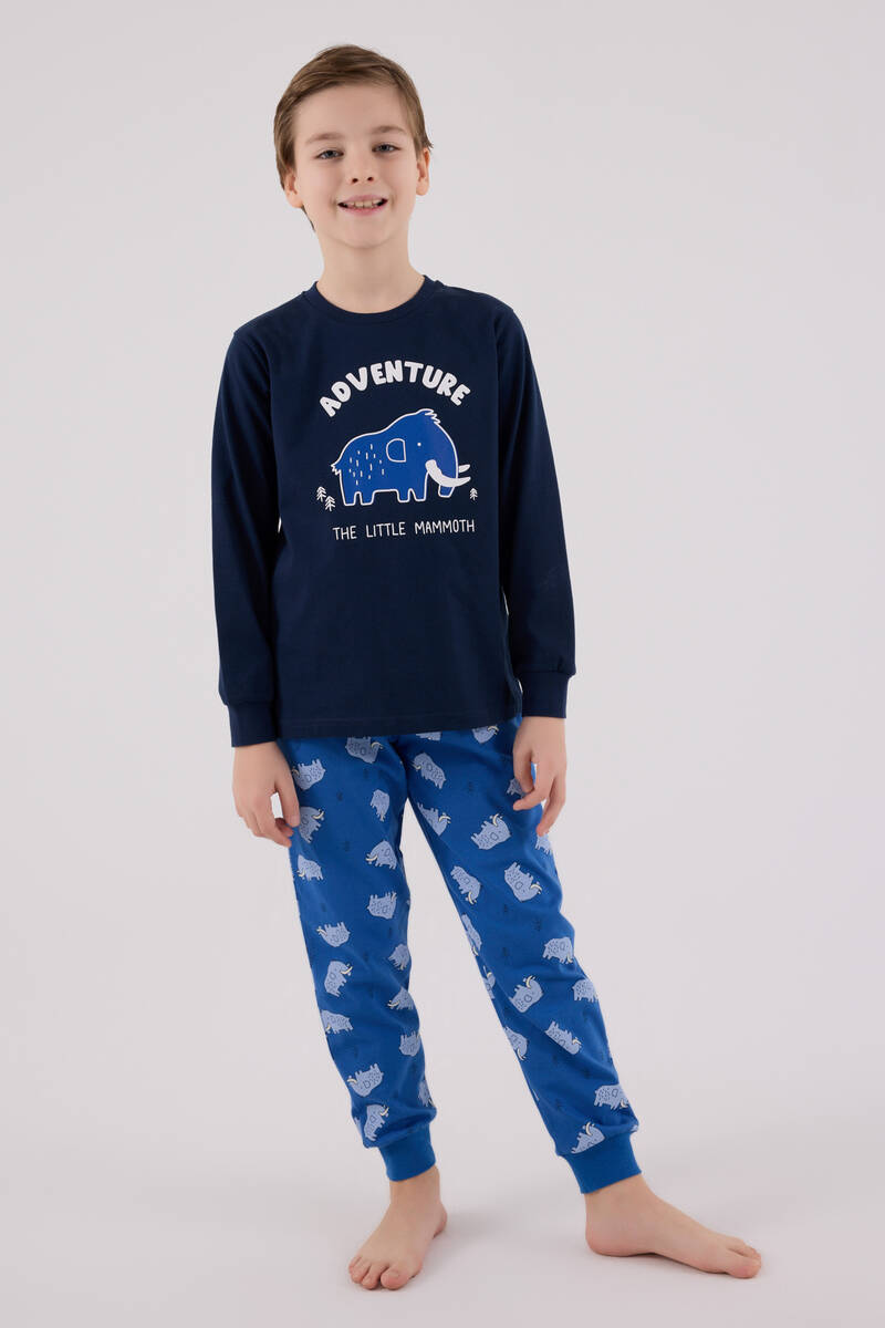 Rolypoly Erkek Çocuk Lacivert Pijama Takımı