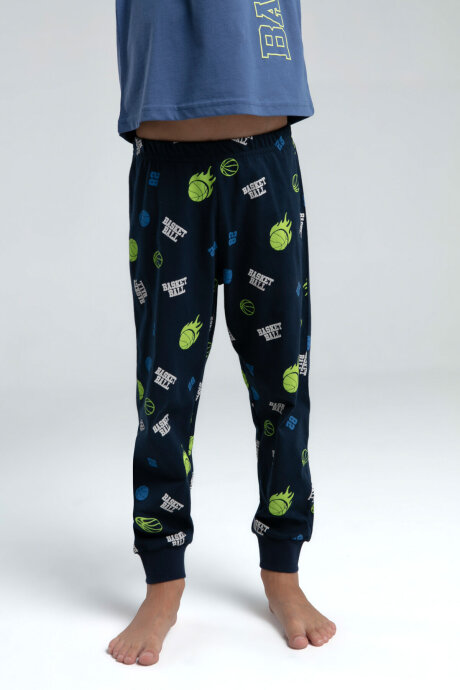 Rolypoly Erkek Çocuk Bisiklet Yaka Pigment Baskılı Yazlık Regular Fit Yeşil Pijama Takımı RP3530-C-V2 - 3