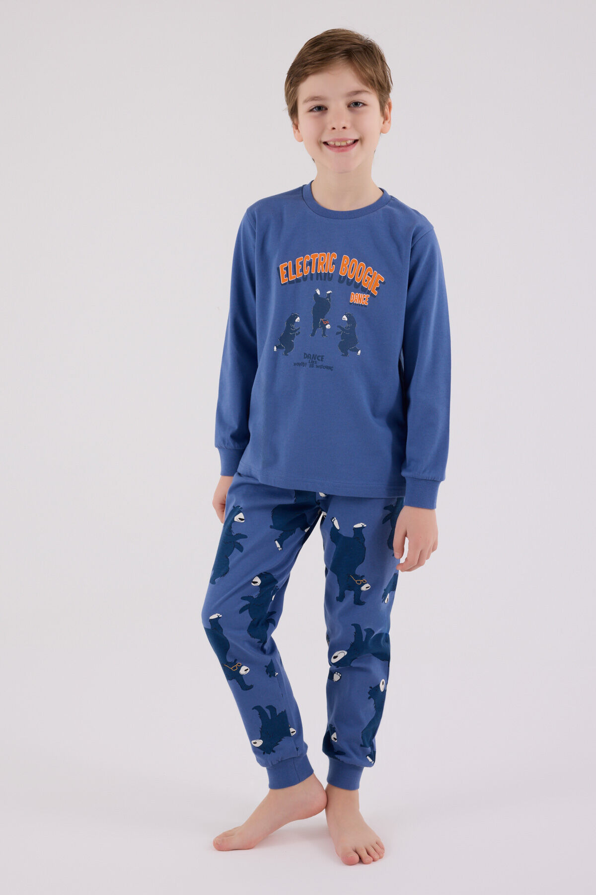 Rolypoly Erkek Çocuk Mavi Pijama Takımı