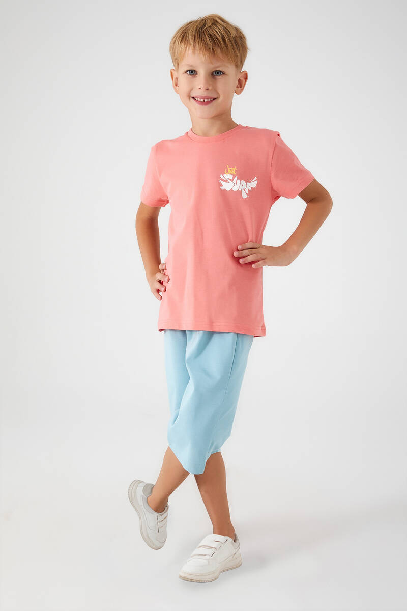 Rolypoly Just Surf Pembe Erkek Çocuk Kapri Takım Rolypoly Just Surf Pembe Erkek Çocuk Kapri Takım