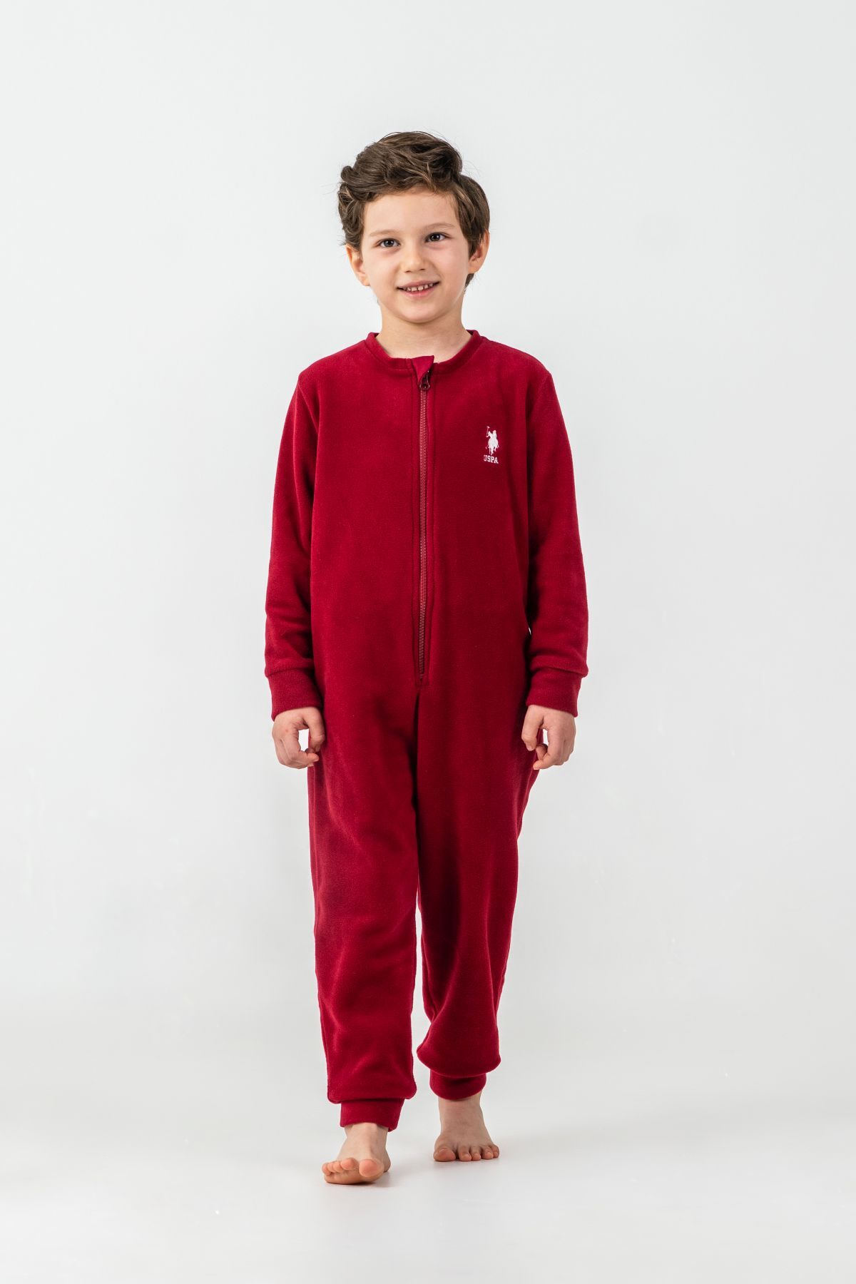 U.S. Polo Assn Erkek Çocuk Bordo Tulum