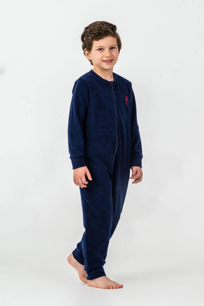 U.S. Polo Assn. Erkek Çocuk Pamuklu Kışlık Regular Fit Lacivert Tulum US2237-C-V3 - 4