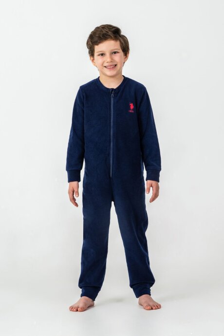 U.S. Polo Assn. Erkek Çocuk Kışlık Regular Fit Lacivert Tulum US2237-C-V3 (1)