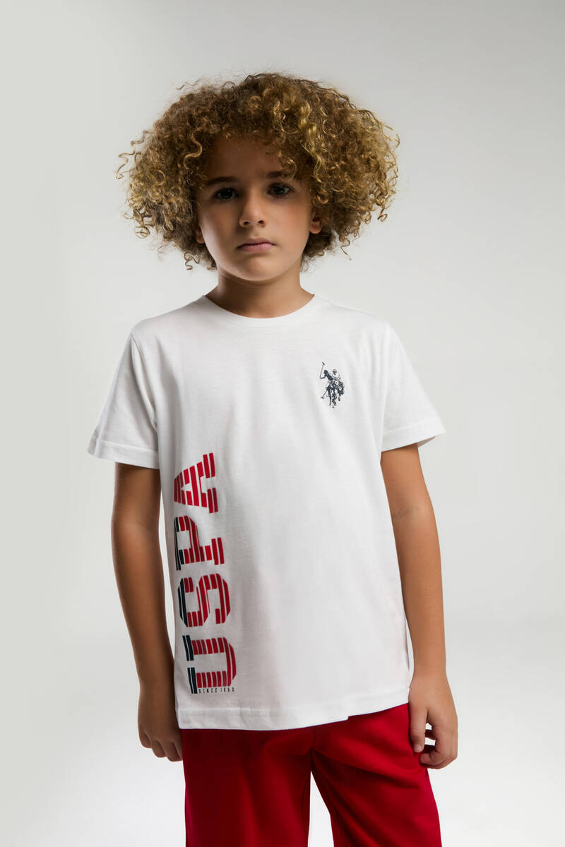 U.S. Polo Assn Kids ÇOCUK ERKEK BEYAZ ECPBermuda Takım