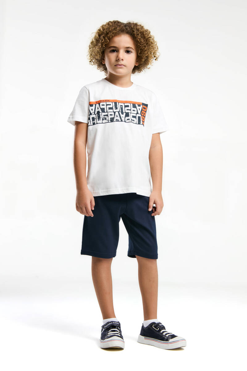 U.S. Polo Assn. Erkek Çocuk Beyaz Bermuda Takım U.S. Polo Assn. Erkek Çocuk Beyaz Bermuda Takım
