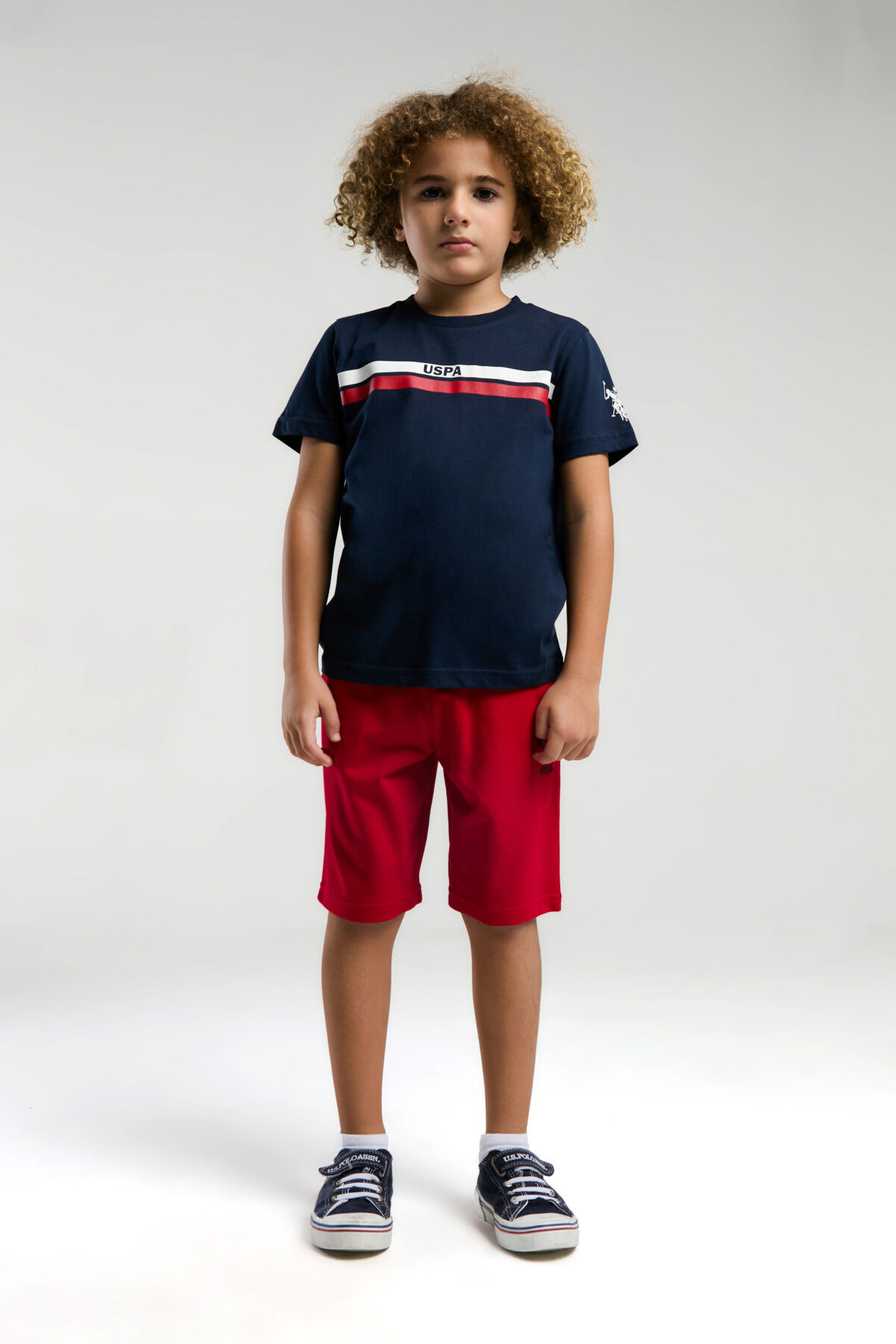 U.S. Polo Assn Erkek Çocuk Lacivert Bermuda Takım