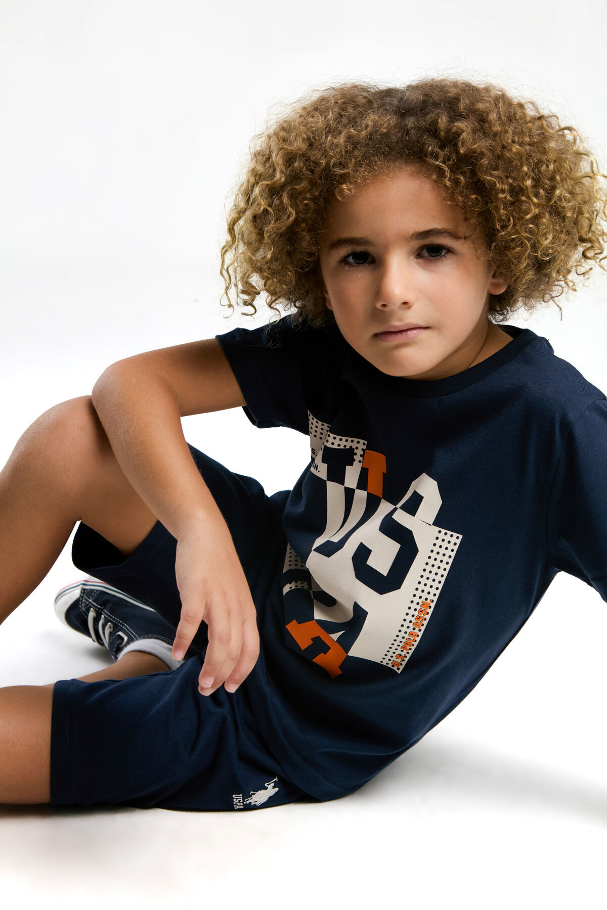 U.S. Polo Assn Erkek Çocuk Lacivert Bermuda Takım