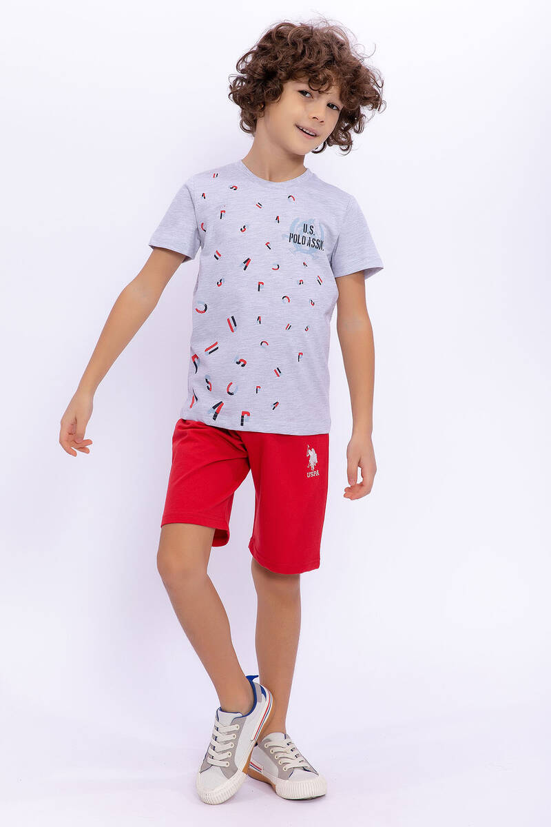 U.S. Polo Assn Erkek Çocuk Gri Bermuda Takım U.S. Polo Assn Erkek Çocuk Gri Bermuda Takım