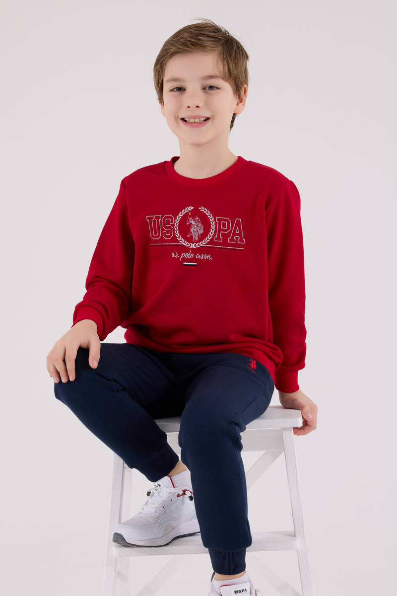 U.S. Polo Assn Erkek Çocuk Kırmızı Eşofman Takımı
