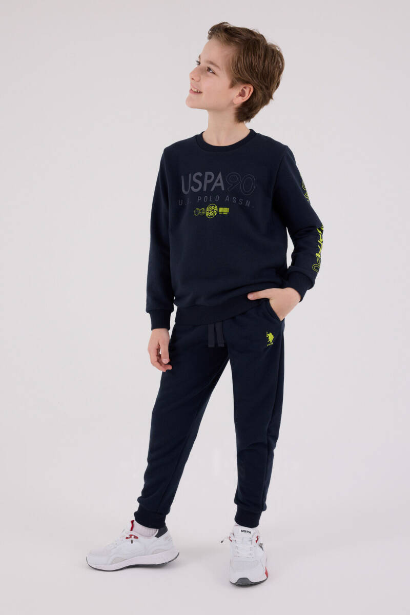 U.S. Polo Assn. Erkek Çocuk Kışlık Regular Fit Lacivert Eşofman Takımı US2218-C-V1 - 2