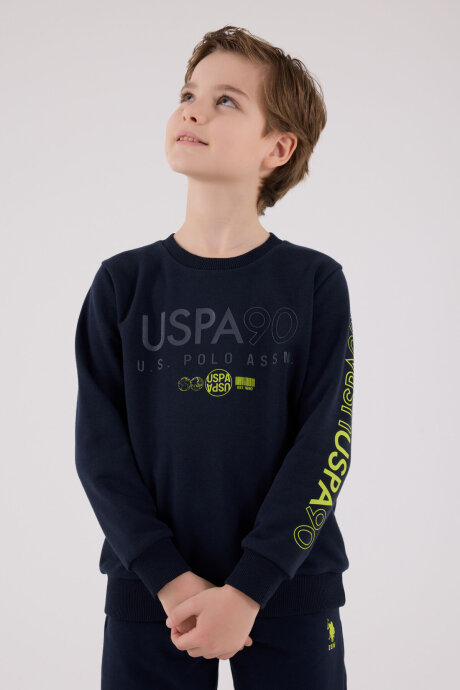 U.S. Polo Assn. Erkek Çocuk Kışlık Regular Fit Lacivert Eşofman Takımı US2218-C-V1 - 3