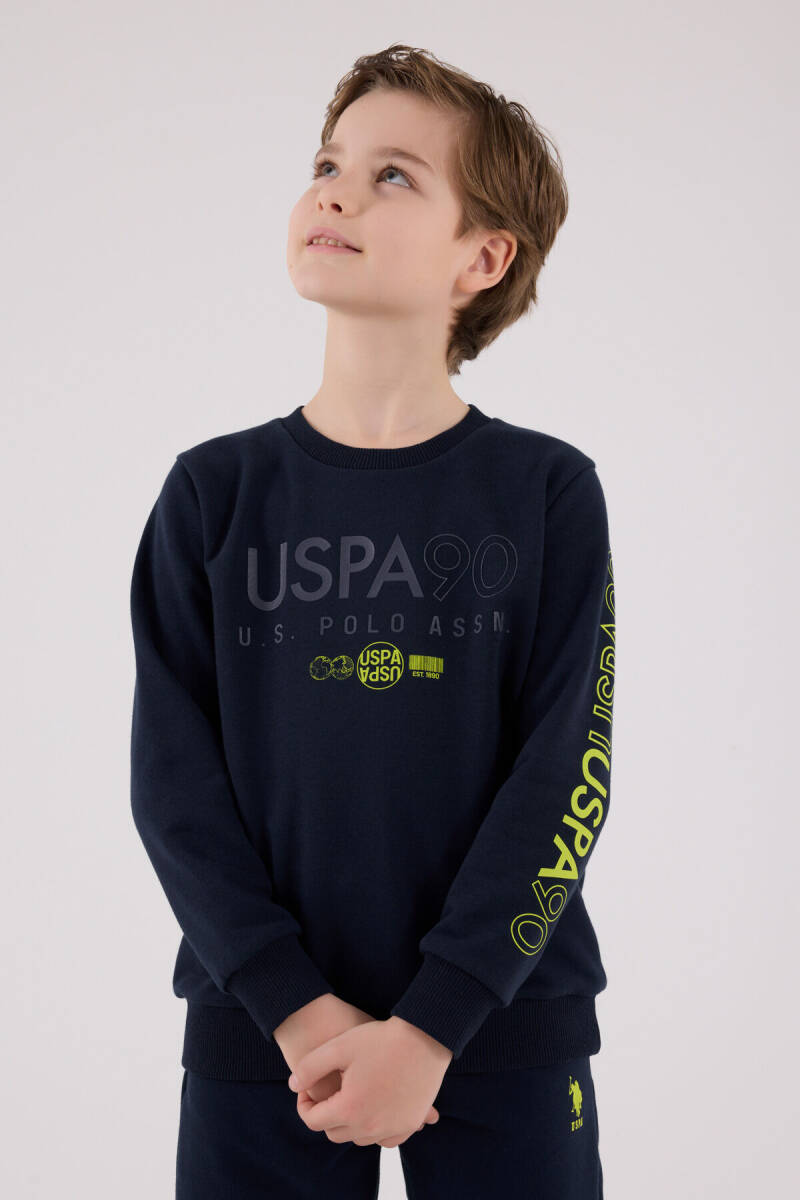 U.S. Polo Assn. Erkek Çocuk Kışlık Regular Fit Lacivert Eşofman Takımı US2218-C-V1 - 3