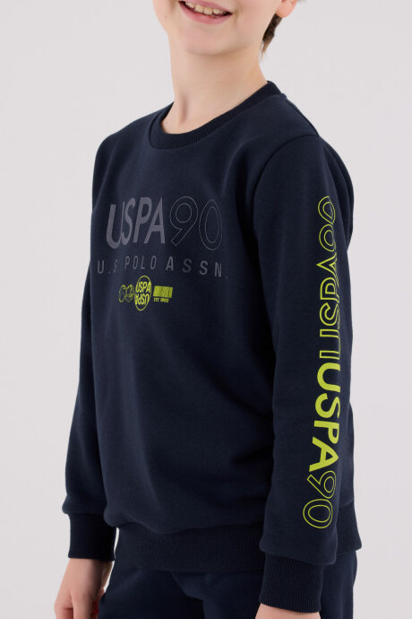 U.S. Polo Assn. Erkek Çocuk Kışlık Regular Fit Lacivert Eşofman Takımı US2218-C-V1 - 4