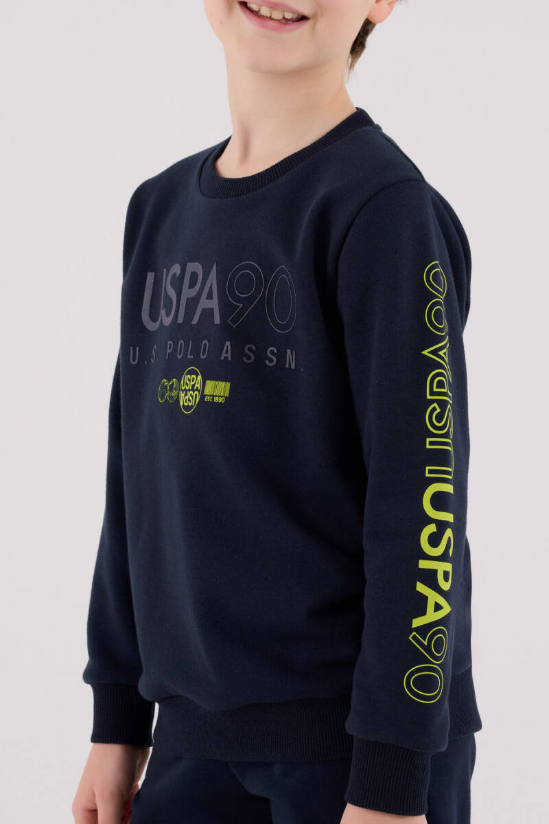 U.S. Polo Assn. Erkek Çocuk Kışlık Regular Fit Lacivert Eşofman Takımı US2218-C-V1 - 4