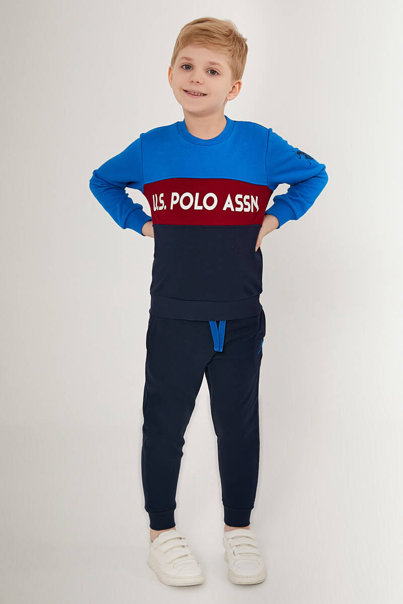 U.S. Polo Assn Nice Mavi Erkek Çocuk Eşofman Takımı