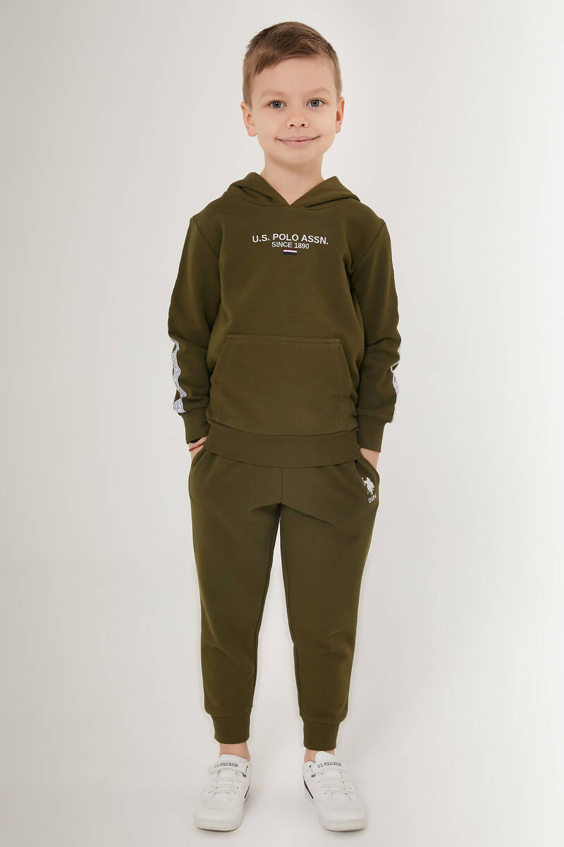 U.S. Polo Assn Beautiful Koyu Yeşil Erkek Çocuk Eşofman Takımı
