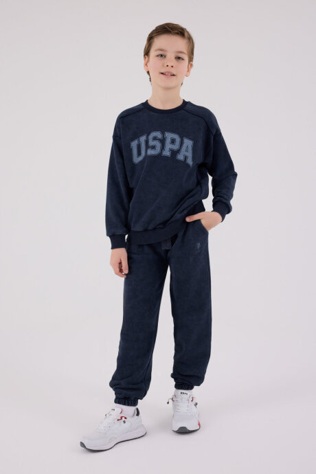 U.S. Polo Assn. Erkek Çocuk Kışlık Regular Fit Lacivert Eşofman Takımı US2229-C-V2 - 1