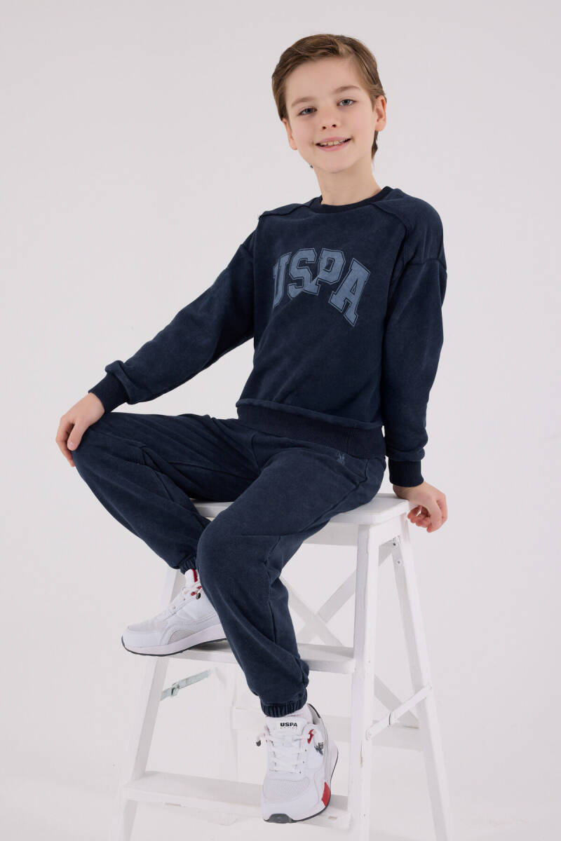 U.S. Polo Assn. Erkek Çocuk Kışlık Regular Fit Lacivert Eşofman Takımı US2229-C-V2 - 2