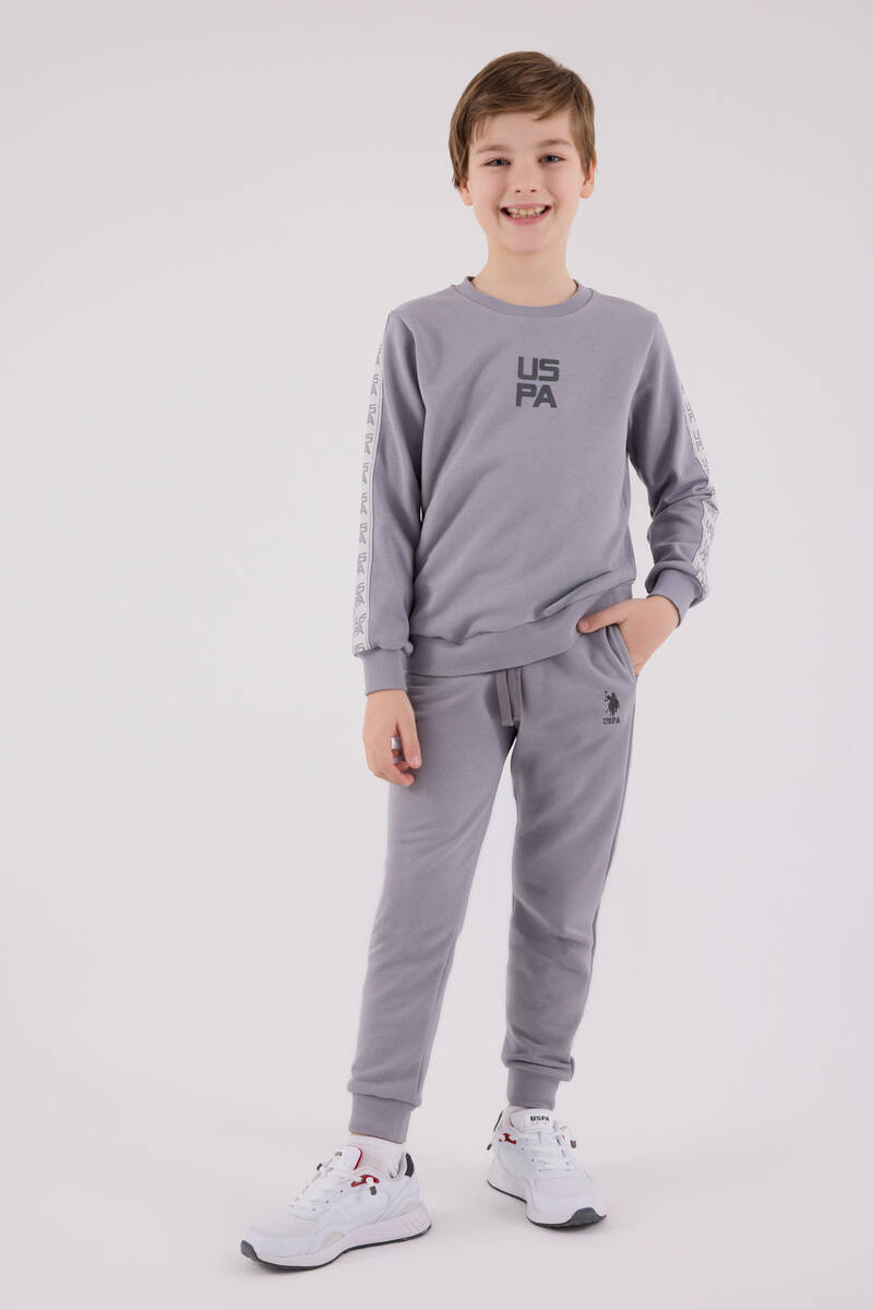 U.S. Polo Assn Erkek Çocuk Gri Eşofman Takımı