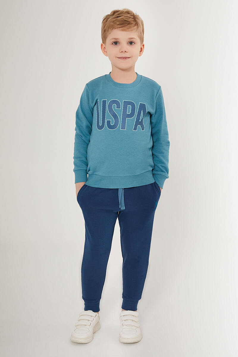 U.S. Polo Assn Strip Mavi Erkek Çocuk Eşofman Takımı U.S. Polo Assn Strip Mavi Erkek Çocuk Eşofman Takımı
