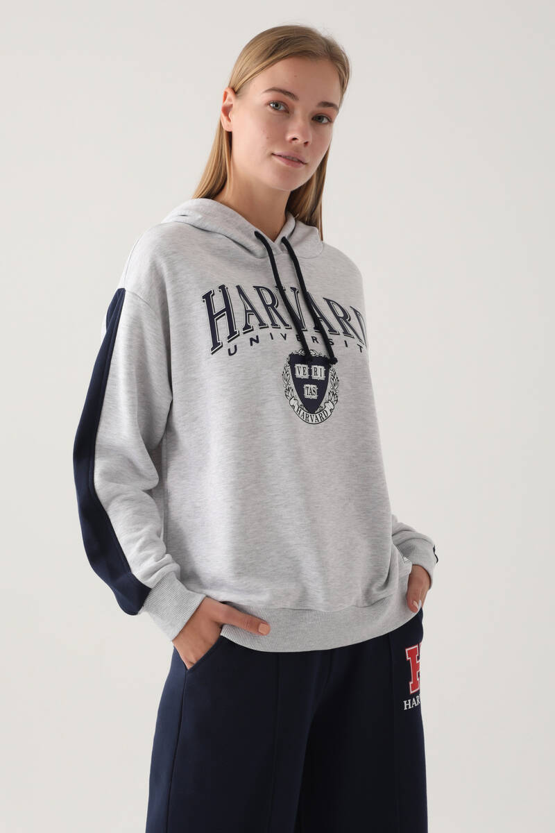 Harvard Kar Melanj Kadın Sweatshirt