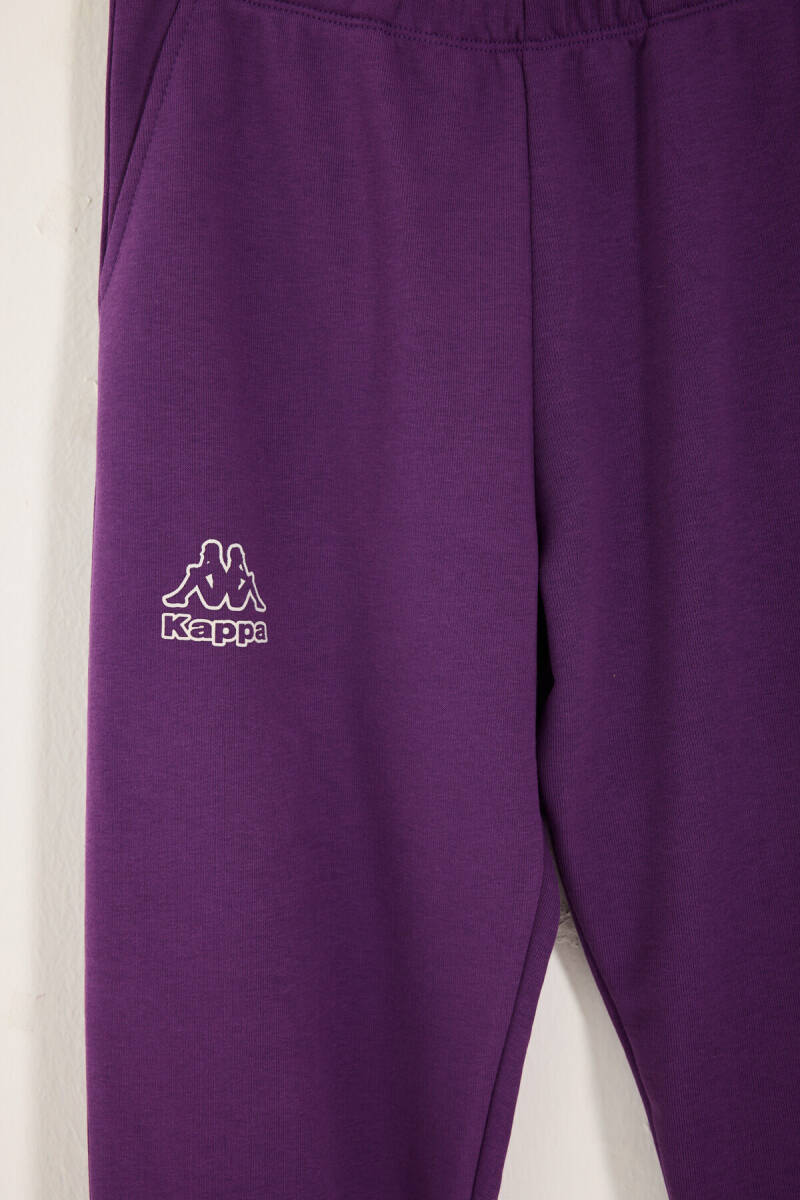 Kappa Kız Çocuk Pamuklu Kışlık Oversize Fit Mor Eşofman Takımı 311R89W-C-V1 - 4