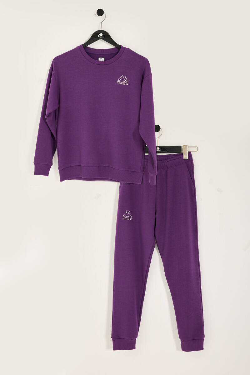 Kappa Kız Çocuk Pamuklu Kışlık Oversize Fit Mor Eşofman Takımı 311R89W-C-V1 - 2