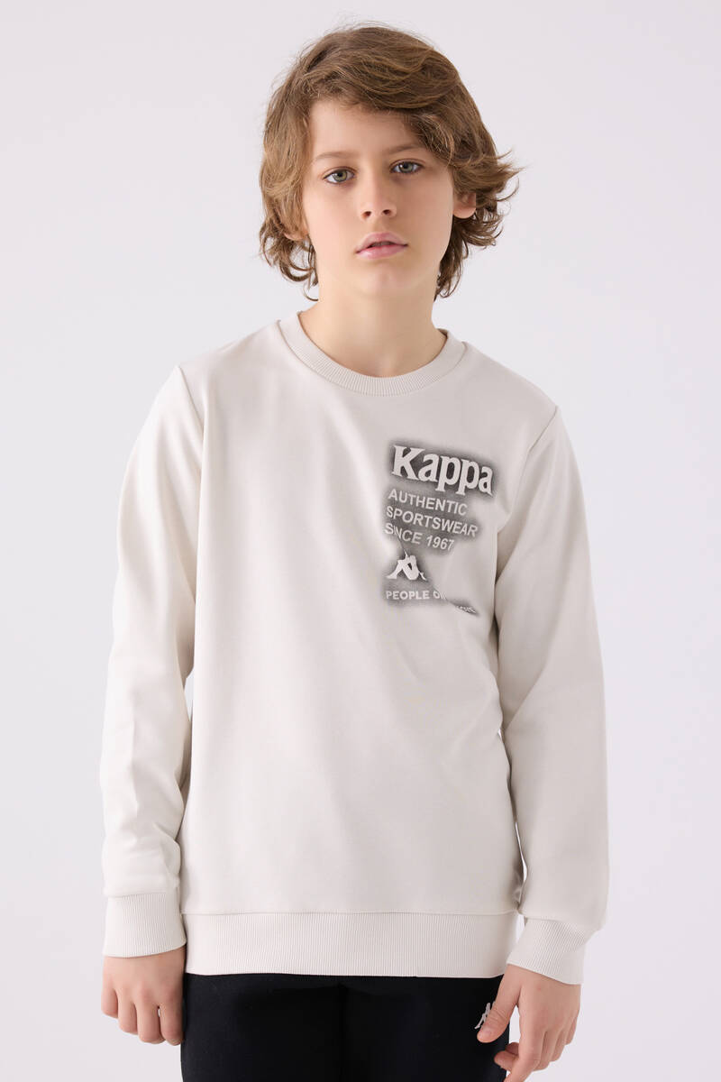 Kappa Erkek Çocuk Beyaz Sweatshirt Kappa Erkek Çocuk Beyaz Sweatshirt
