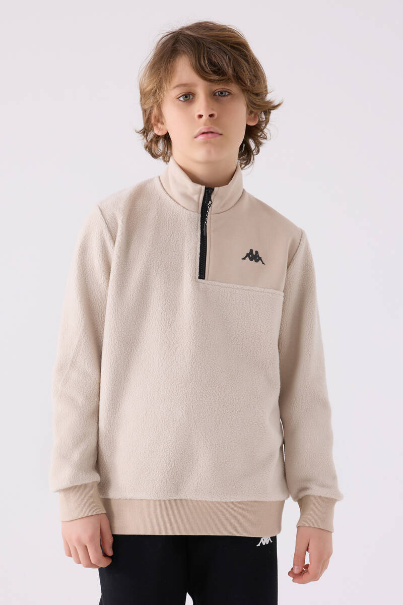 Kappa Erkek Çocuk Krem Sweatshirt Kappa Erkek Çocuk Krem Sweatshirt
