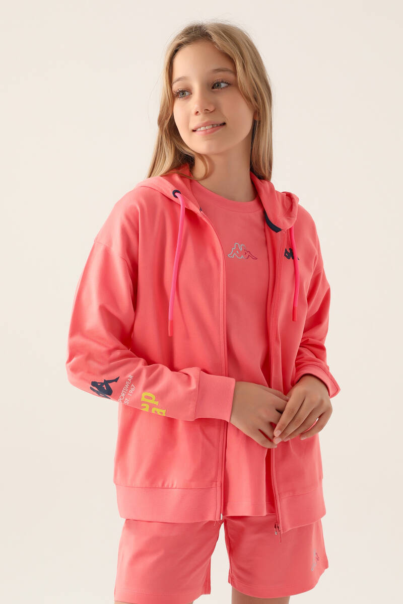 Kappa Kız Çocuk Pembe Sweatshirt