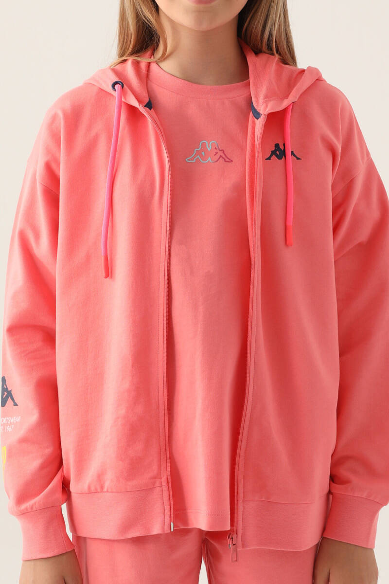 Kappa Kız Çocuk Yazlık Regular Fit Pembe Hırka 381Y65W-C-V2 - 4
