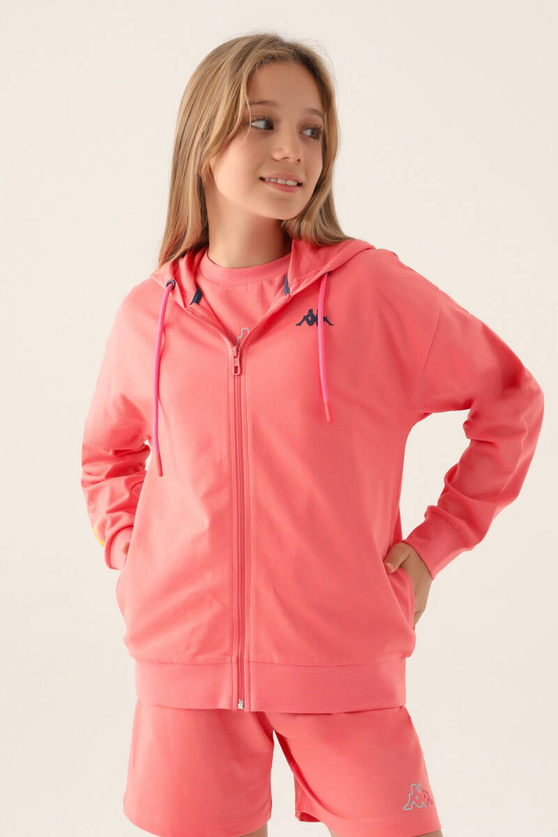Kappa Kız Çocuk Yazlık Regular Fit Pembe Hırka 381Y65W-C-V2 - 2