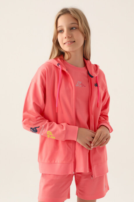 Kappa Kız Çocuk Yazlık Regular Fit Pembe Hırka 381Y65W-C-V2