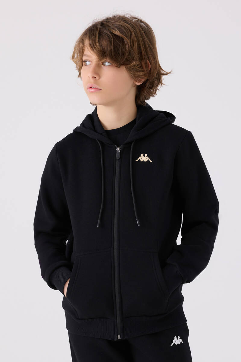 Kappa Erkek Çocuk Siyah Sweatshirt