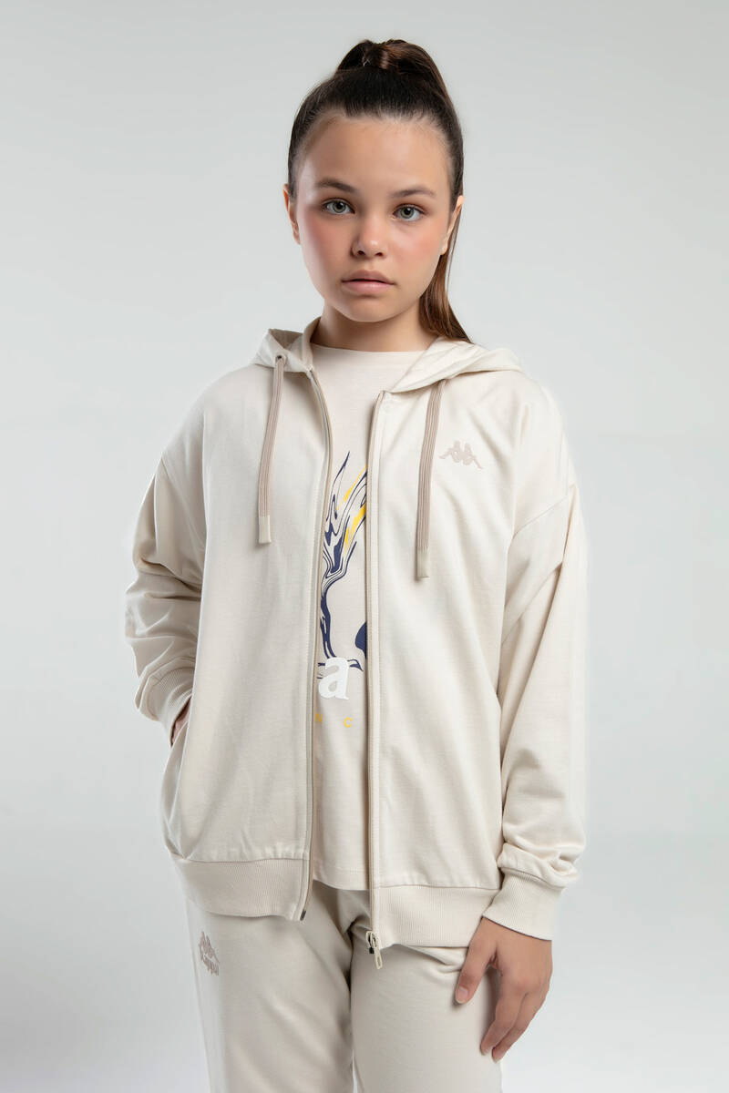 Kappa Kız Çocuk Krem Sweatshirt Kappa Kız Çocuk Krem Sweatshirt