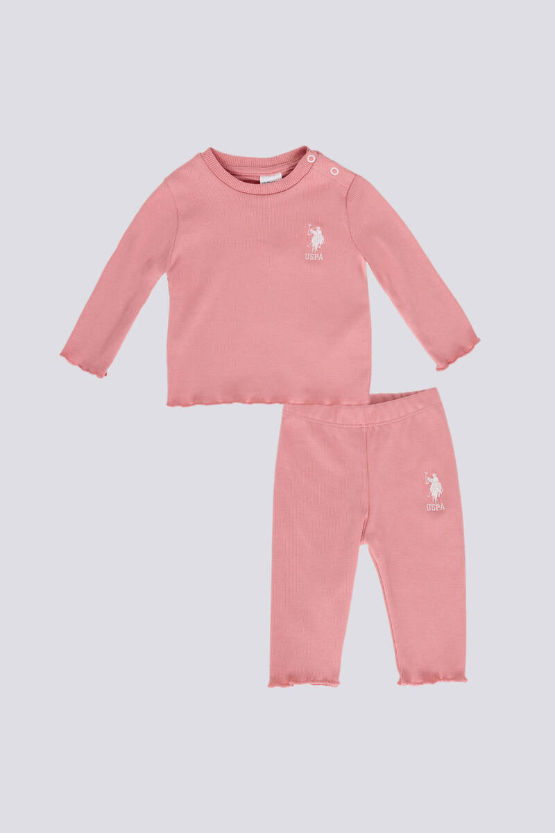 U.S. Polo Assn Bebek KIZ BEBEK RETRO PEMBE KBBU2liTakım