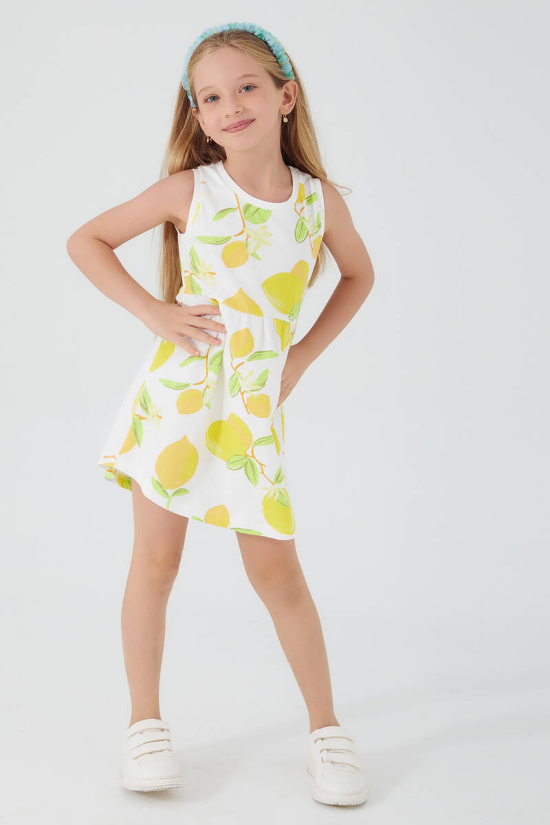 Rolypoly Lemon Branch Krem Kız Çocuk Elbise Rolypoly Lemon Branch Krem Kız Çocuk Elbise