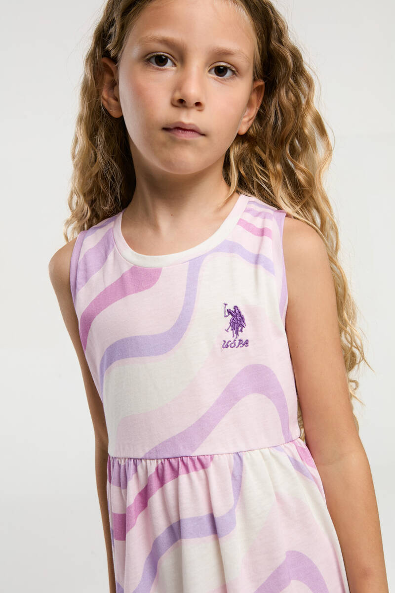 U.S. Polo Assn. Kız Çocuk Pembe Elbise