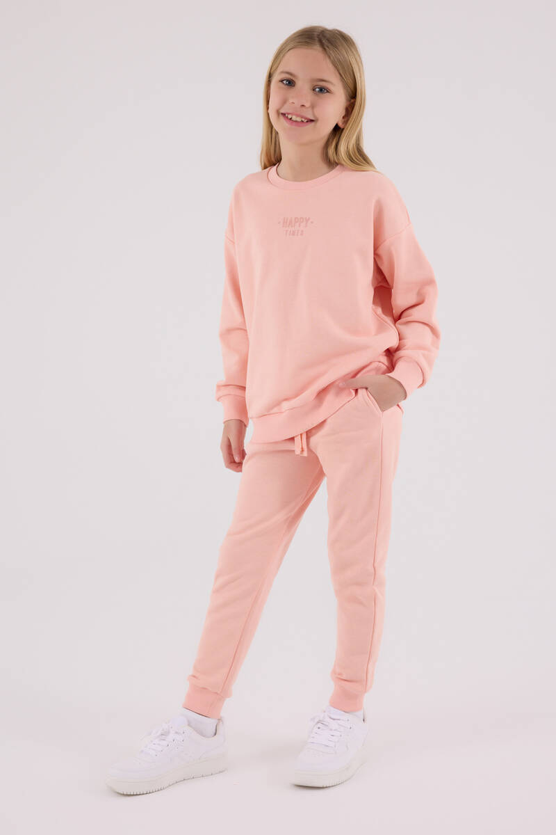 Rolypoly Kız Çocuk Turuncu Eşofman Takımı