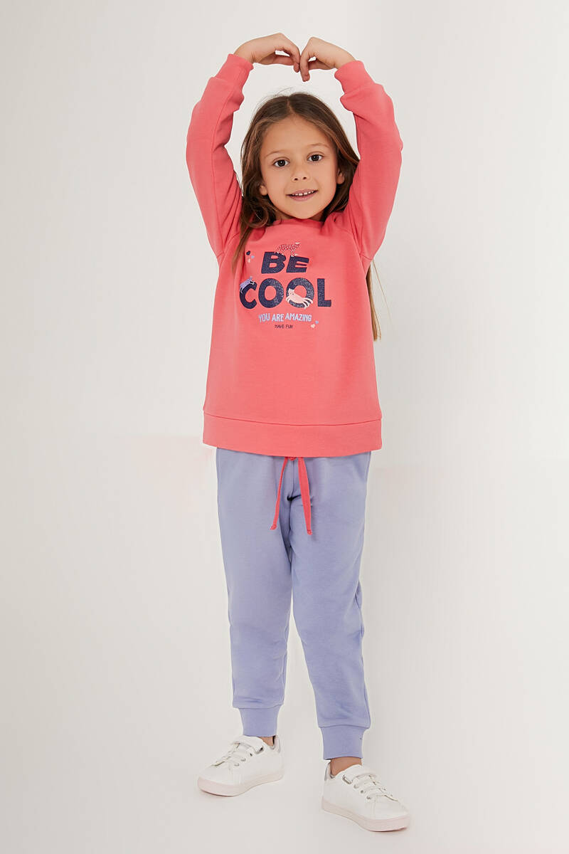 Rolypoly Kız Çocuk Pembe Eşofman Takımı