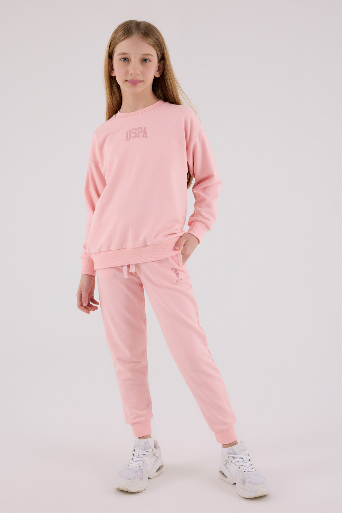 U.S. Polo Assn Kız Çocuk Pembe Eşofman Takımı