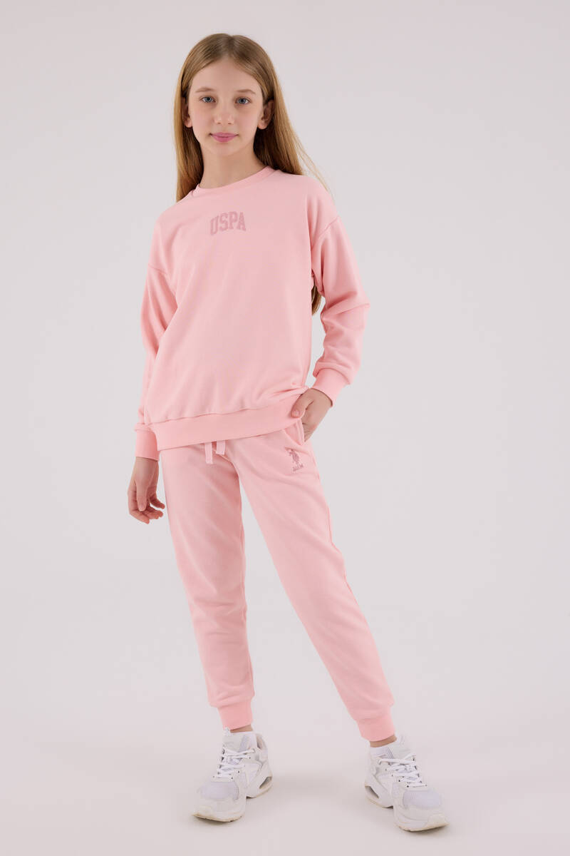 U.S. Polo Assn Kız Çocuk Pembe Eşofman Takımı