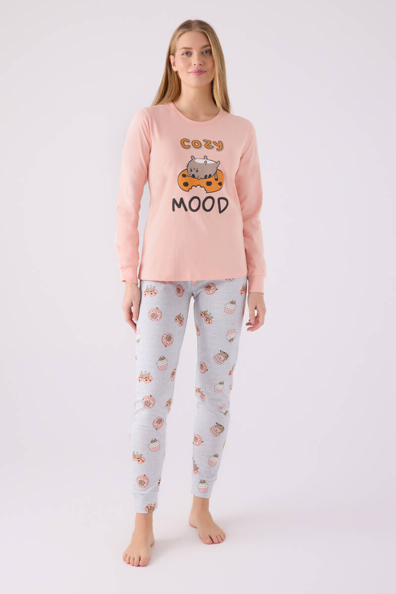 Rolypoly Kadın Turuncu Pijama Takımı