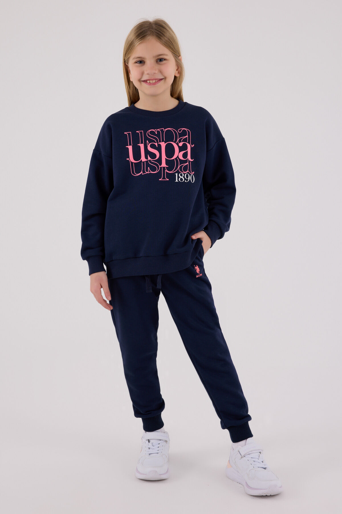 U.S. Polo Assn Kız Çocuk Lacivert Eşofman Takımı