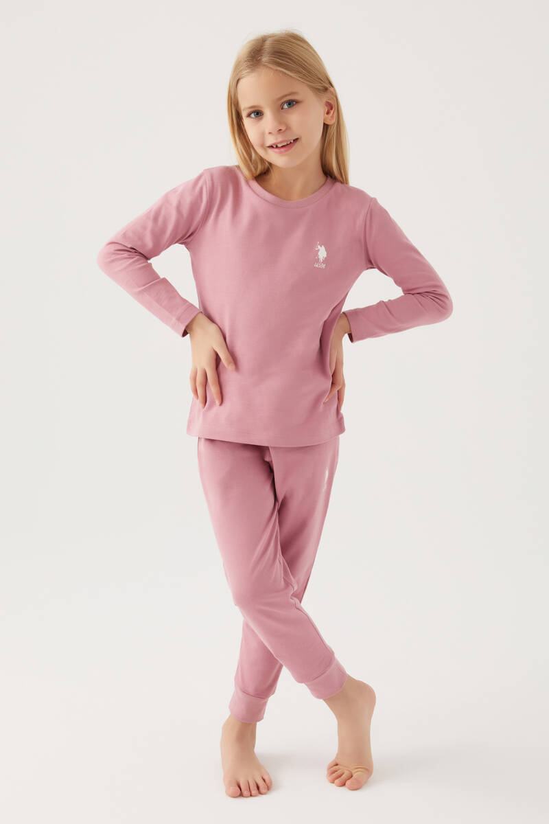 U.s Polo Asnn Kız Çocuk Leylak Pijama Takımı
