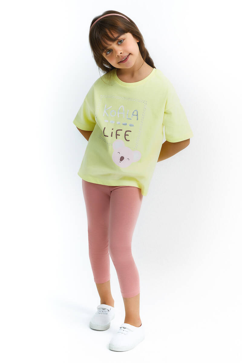 RolyPoly Kız Çocuk Sarı Pijama Takımı