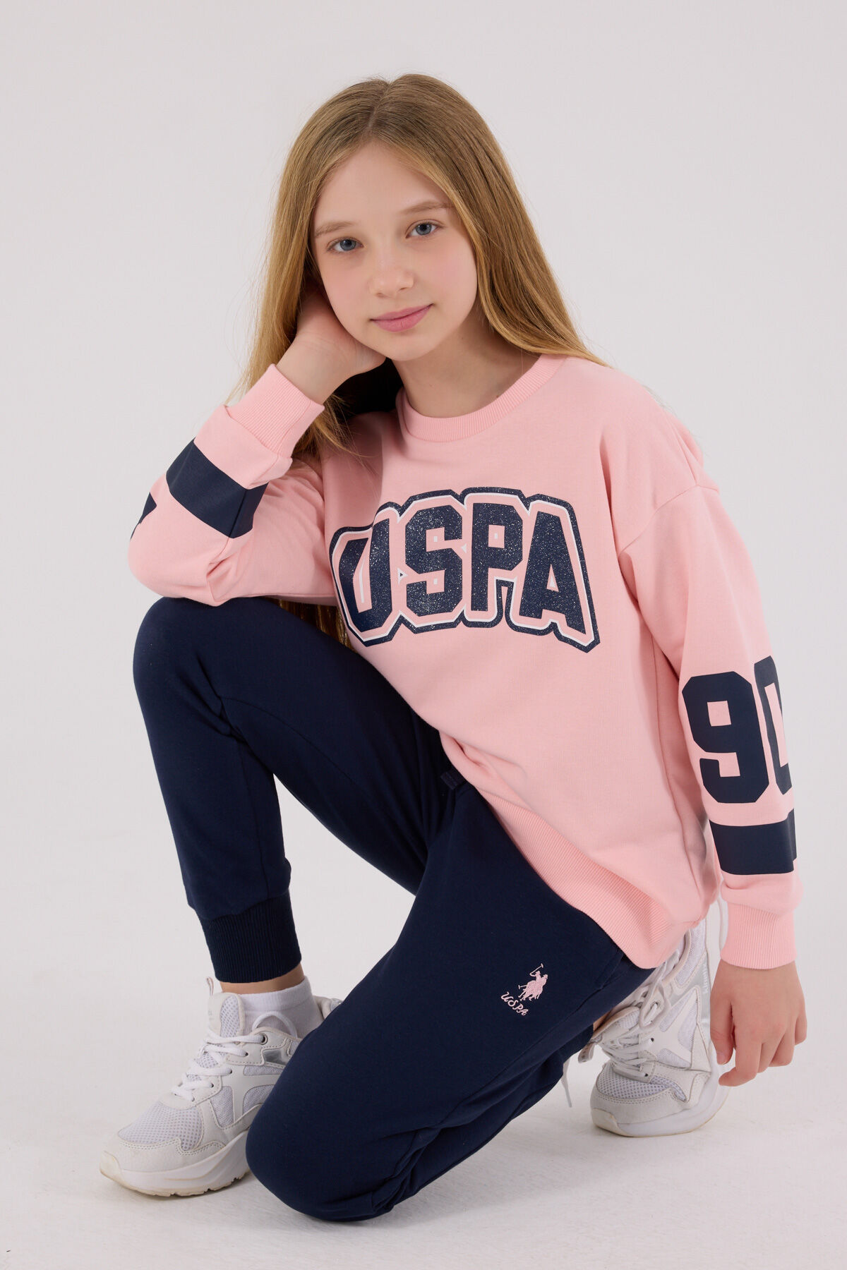 U.S. Polo Assn Kız Çocuk Pembe Eşofman Takımı