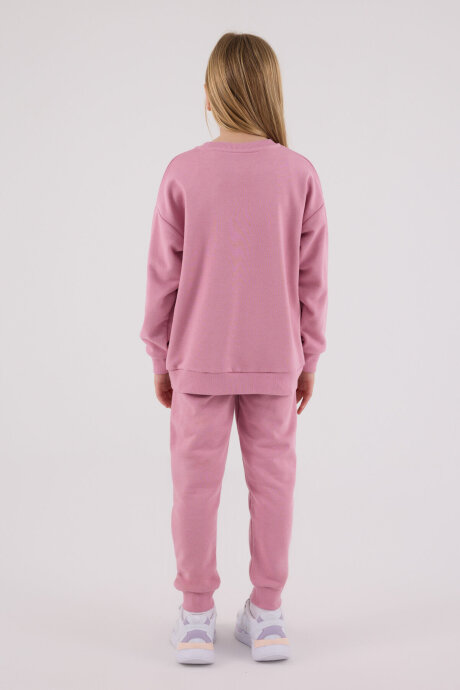 U.S. Polo Assn. Kız Çocuk Kışlık Regular Fit Pembe Eşofman Takımı US2306-C-V1 - 5