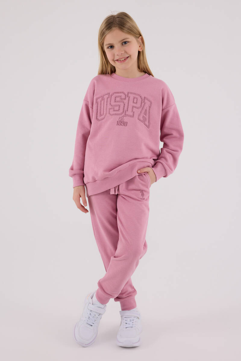 U.S. Polo Assn Kız Çocuk Pembe Eşofman Takımı