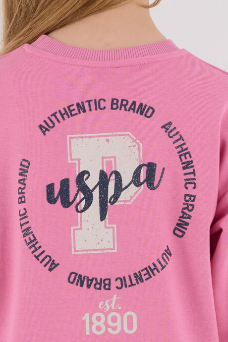 U.S. Polo Assn. Kız Çocuk Pamuklu Kışlık Regular Fit Pembe Eşofman Takımı US2313-C-V1 - 6